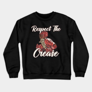 Respect The Crease Lacrosse Crewneck Sweatshirt